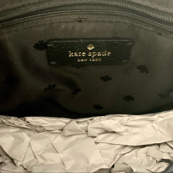 NWOT Kate Spade Black Pebbled Leather Adjustable Crossbody Bag - Picture 6 of 9